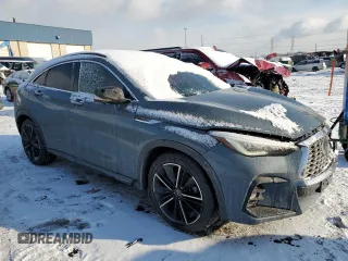 2022 Infiniti QX55 Sensory with VIN 3PCAJ5L35NF100575, listed as a Copart auction lot 88796385 with 18,122 mi miles and Clean title. Bid and sale history available at DreamBid. Image 4.