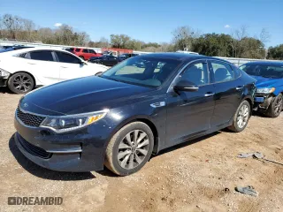 2016 Kia Optima EX with VIN 5XXGU4L32GG062427, listed as a Copart auction lot 46433225 with 98,261 mi miles and Salvage Title. Bid and sale history available at carsss.com. Image 1.