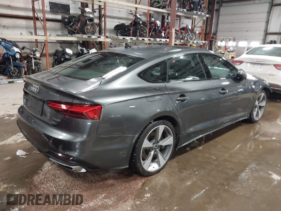 2021 Audi A5 Sportback S line Premium Plus with VIN WAUFACF54MA049369, listed as a IAAI auction lot 41269767 with 46,756 mi miles. Bid and sale history available at carsss.com. Image 4.