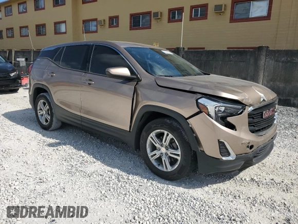 2018 GMC Terrain SLE with VIN 3GKALMEVXJL413978, listed as a Copart auction lot 53974015 with 81,417 mi miles and Salvage Title. Bid and sale history available at DreamBid. Image 4.