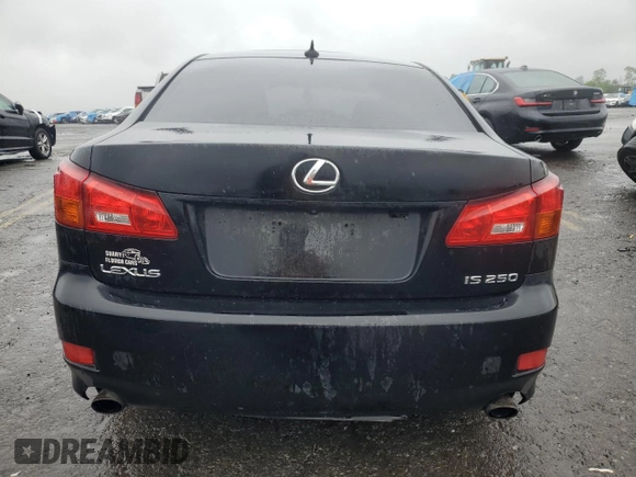 2008 Lexus IS 250 with VIN JTHBK262482073880, listed as a Copart auction lot 58174505 with 176,582 mi miles and Salvage title. Bid and sale history available at DreamBid. Image 6.