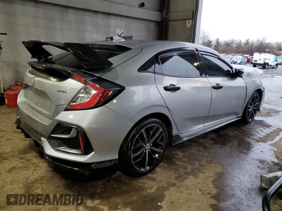 2021 Honda Civic Sport with VIN SHHFK7H41MU413944, listed as a Copart auction lot 47536225 with 70,075 mi miles and Salvage Title. Bid and sale history available at DreamBid. Image 3.