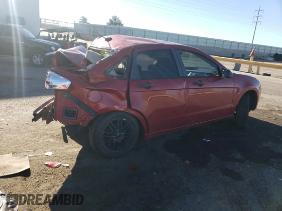 2010 Ford Focus SE with VIN 1FAHP3FN5AW280523, listed as a Copart auction lot 50020715 with 0 mi miles and Salvage Title. Bid and sale history available at carsss.com. Image 3.
