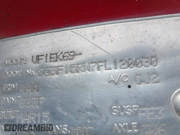2015 Chevrolet SS with VIN 6G3F15RW7FL120030, listed as a IAAI auction lot 41823657 with Not Provided miles. Bid and sale history available at carsss.com. Image 9.
