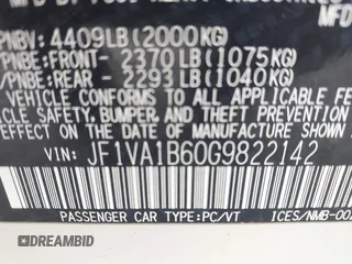 2016 Subaru WRX с VIN JF1VA1B60G9822142, выставлен на аукционе IAAI как лот 42002919 с пробегом 100 147 миль миль и . История ставок и продаж доступна на DreamBid. Изображение 9.