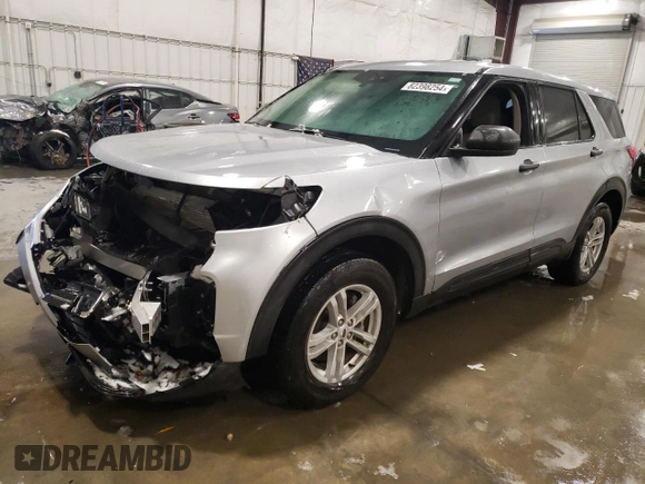 2023 Ford Explorer with VIN 1FMSK8BH3PGA18056, listed as a Copart auction lot 82398254 with 35,237 mi miles and Salvage title. Bid and sale history available at DreamBid. Image 1.