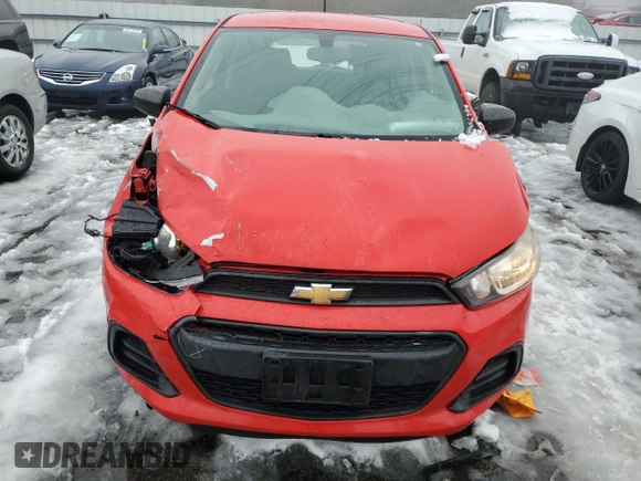2016 Chevrolet Spark LS with VIN KL8CB6SA4GC571735, listed as a Copart auction lot 44198295 with 43,392 mi miles and Non Repairable. Bid and sale history available at carsss.com. Image 5.