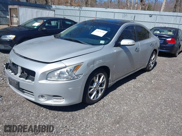 2013 Nissan Maxima S with VIN 1N4AA5AP0DC843524, listed as a IAAI auction lot 41876748 with 184,307 mi miles and . Bid and sale history available at DreamBid. Image 2.