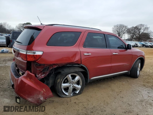2011 Dodge Durango Citadel with VIN 1D4RD5GGXBC673331, listed as a Copart auction lot 43853155 with 179,273 mi miles and Salvage title. Bid and sale history available at DreamBid. Image 3.