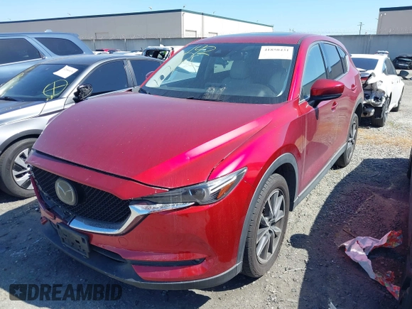 2018 Mazda CX-5 Grand Touring with VIN JM3KFBDM2J0333017, listed as a IAAI auction lot 41850431 with 85,000 mi miles. Bid and sale history available at carsss.com. Image 20.