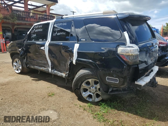 2020 Toyota 4Runner SR5 with VIN JTEZU5JR8L5214596, listed as a Copart auction lot 68656024 with Not provided miles and Salvage title. Bid and sale history available at DreamBid. Image 2.