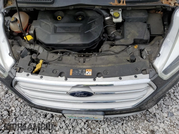 2018 Ford Escape Titanium with VIN 1FMCU9J97JUB34691, listed as a Copart auction lot 56404625 with 107,037 mi miles and Salvage title. Bid and sale history available at DreamBid. Image 12.