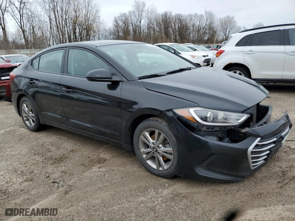 2018 Hyundai Elantra Value Edition with VIN KMHD84LF2JU610456, listed as a Copart auction lot 51293405 with 110,830 mi miles and Clean Title. Bid and sale history available at carsss.com. Image 4.