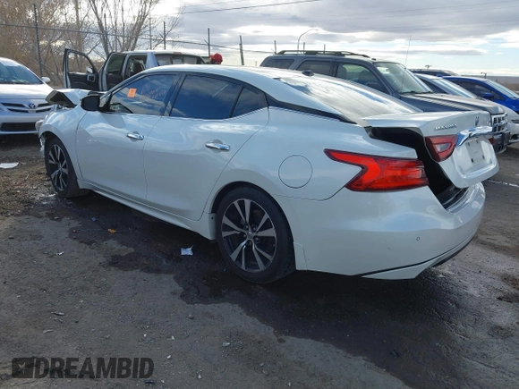 2018 Nissan Maxima SV with VIN 1N4AA6AP5JC405437, listed as a IAAI auction lot 41180470 with 59,319 mi miles and . Bid and sale history available at DreamBid. Image 3.