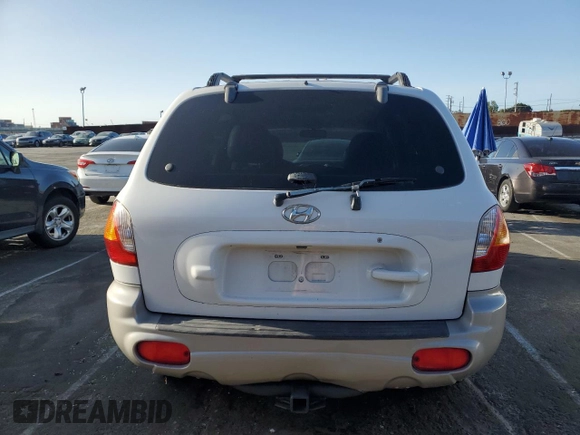 2002 Hyundai Santa Fe GLS with VIN KM8SC13D32U303804, listed as a Copart auction lot 51213805 with 201,919 mi miles and Salvage Title. Bid and sale history available at carsss.com. Image 6.