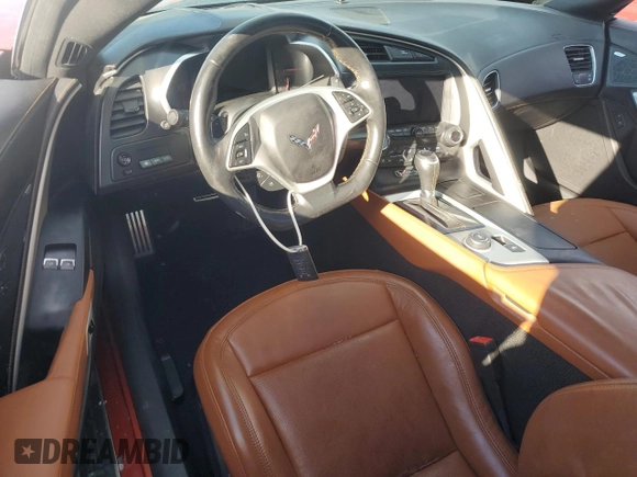 2016 Chevrolet Corvette 2LT with VIN 1G1YD2D78G5102243, listed as a Copart auction lot 76972324 with 0 mi miles and Non Repairable. Bid and sale history available at carsss.com. Image 8.