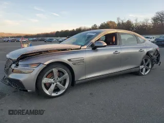 2023 Genesis G80 Sport with VIN KMTGB4SD3PU191501, listed as a Copart auction lot 88448305 with 9,088 mi miles and Salvage Title. Bid and sale history available at DreamBid. Image 1.