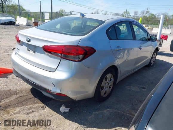 2017 Kia Forte LX with VIN 3KPFK4A73HE101950, listed as a IAAI auction lot 42023151 with 233,718 mi miles. Bid and sale history available at carsss.com. Image 4.