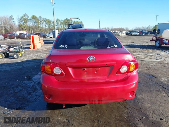 2009 Toyota Corolla with VIN JTDBL40E99J004929, listed as a IAAI auction lot 41210936 with 135,663 mi miles. Bid and sale history available at carsss.com. Image 16.