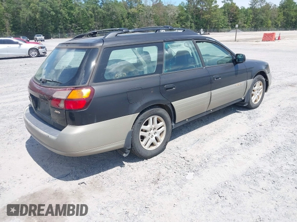 2000 Subaru Legacy Outback Limited with VIN 4S3BH6860Y7663956, listed as a IAAI auction lot 42615435 with 321,853 mi miles and . Bid and sale history available at DreamBid. Image 4.