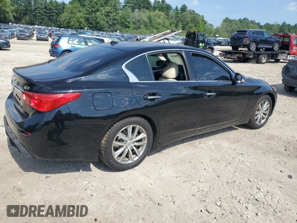 2015 Infiniti Q50 with VIN JN1BV7AP3FM342447, listed as a Copart auction lot 66315005 with 104,427 mi miles and Clean title. Bid and sale history available at DreamBid. Image 3.