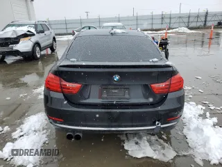 2015 BMW 4 Series 428i xDrive with VIN WBA4C9C54FD330601, listed as a Copart auction lot 45168955 with 112,408 mi miles and Salvage title. Bid and sale history available at DreamBid. Image 6.