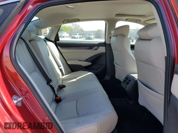 2021 Honda Accord Touring with VIN 1HGCV3F99MA009495, listed as a Copart auction lot 54796265 with 16,698 mi miles and Salvage title. Bid and sale history available at DreamBid. Image 10.