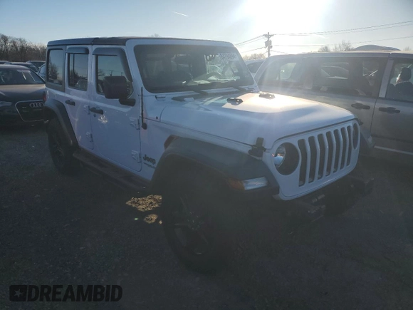 2020 Jeep Wrangler Unlimited Willys with VIN 1C4HJXDN9LW154108, listed as a Copart auction lot 84794694 with 64,609 mi miles and Salvage title. Bid and sale history available at DreamBid. Image 4.
