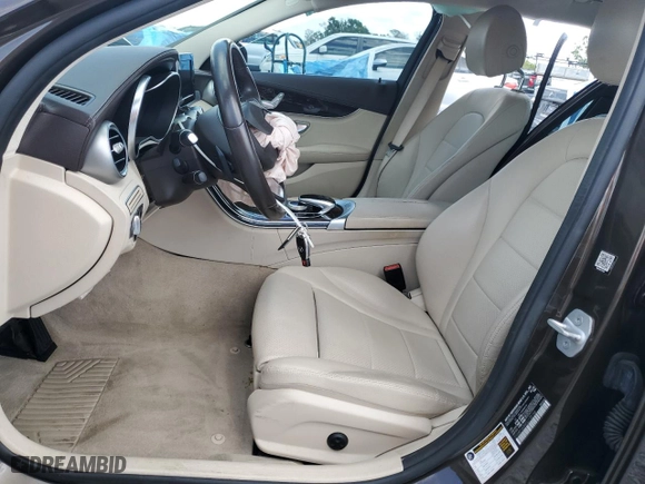 2016 Mercedes-Benz C-Class C 300 Luxury with VIN 55SWF4KB9GU135146, listed as a Copart auction lot 51378495 with 0 mi miles and Salvage Title. Bid and sale history available at carsss.com. Image 7.