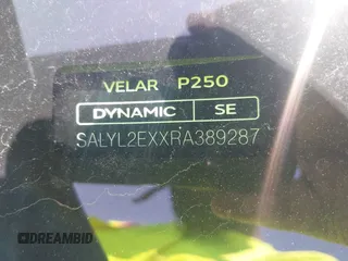 2024 Land Rover Range Rover Velar Dynamic SE с VIN SALYL2EXXRA389287, выставлен на аукционе IAAI как лот 42258364 с пробегом 10 205 миль миль и . История ставок и продаж доступна на DreamBid. Изображение 9.