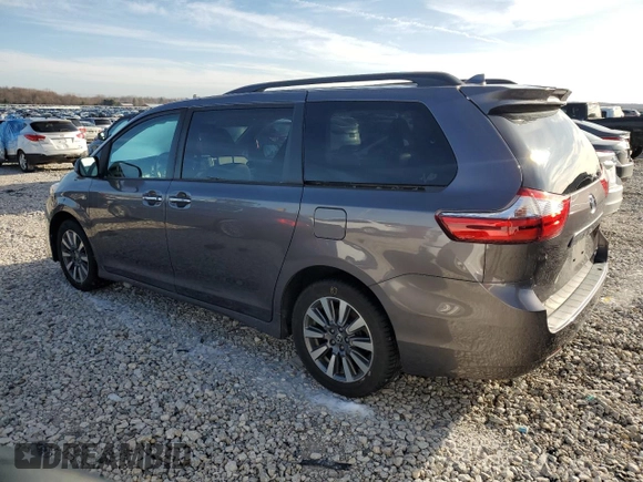 2020 Toyota Sienna XLE with VIN 5TDDZ3DC0LS243886, listed as a Copart auction lot 43464265 with 77,404 mi miles and Salvage title. Bid and sale history available at DreamBid. Image 2.