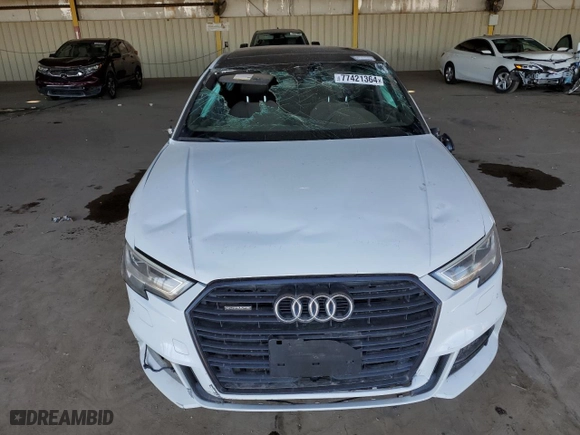 2020 Audi A3 Sedan S line Premium Plus with VIN WAUJEGFF2LA005982, listed as a Copart auction lot 77421364 with 61,121 mi miles and Clean Title. Bid and sale history available at carsss.com. Image 5.