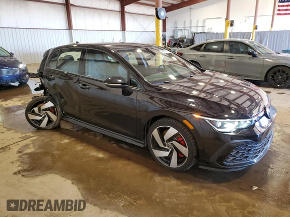2023 Volkswagen Golf GTI S with VIN WVWGA7CD7PW133476, listed as a Copart auction lot 49722755 with 20,069 mi miles and Salvage Title. Bid and sale history available at carsss.com. Image 4.