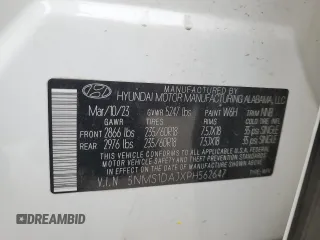 2023 Hyundai Santa Fe SE with VIN 5NMS1DAJXPH562647, listed as a Copart auction lot 78332774 with 17,805 mi miles and Salvage Title. Bid and sale history available at carsss.com. Image 13.