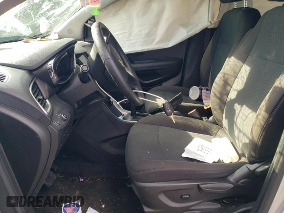 2020 Chevrolet Trax LS with VIN KL7CJKSB3LB039143, listed as a Copart auction lot 44405985 with 57,280 mi miles and Salvage Title. Bid and sale history available at carsss.com. Image 7.