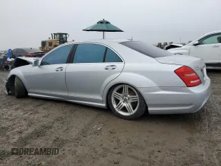 2013 Mercedes-Benz S with VIN WDDNG7DBXDA510464, listed as a Copart auction lot 44603075 with 97,629 mi miles and Salvage Title. Bid and sale history available at carsss.com. Image 2.