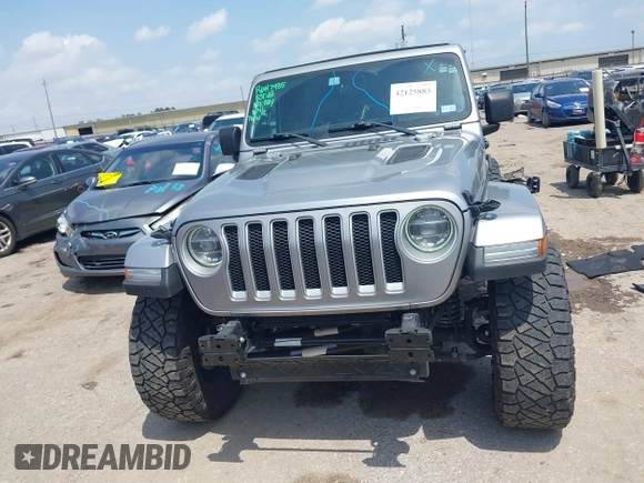 2021 Jeep Wrangler Unlimited High Altitude with VIN 1C4HJXEG3MW511185, listed as a IAAI auction lot 42125883 with 45,564 mi miles and . Bid and sale history available at DreamBid. Image 12.