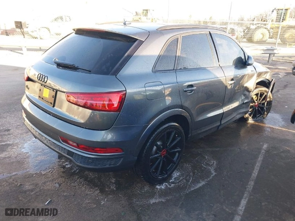 2018 Audi Q3 Premium Plus with VIN WA1HCCFS9JR014605, listed as a IAAI auction lot 41485258 with 73,062 mi miles. Bid and sale history available at carsss.com. Image 4.