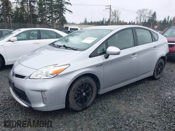 2013 Toyota Prius One with VIN JTDKN3DU4D5632615, listed as a IAAI auction lot 41891185 with 93,945 mi miles. Bid and sale history available at carsss.com. Image 2.