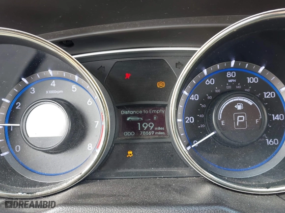 2013 Hyundai Sonata SE with VIN 5NPEC4AC3DH561038, listed as a IAAI auction lot 41524762 with 78,869 mi miles. Bid and sale history available at carsss.com. Image 7.
