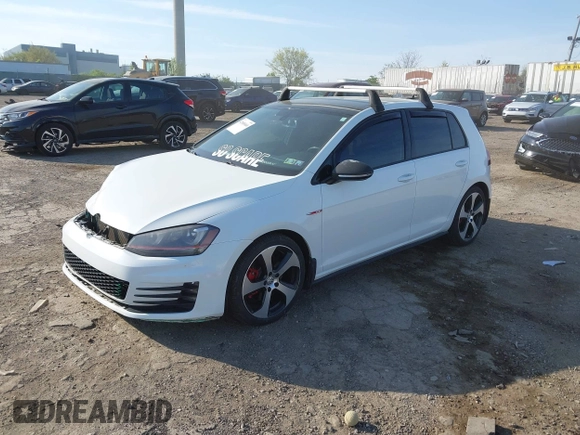 2015 Volkswagen GTI SE with VIN 3VW4T7AU0FM001333, listed as a IAAI auction lot 42080460 with 117,820 mi miles and . Bid and sale history available at DreamBid. Image 2.