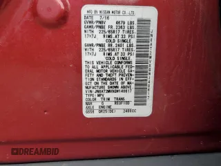 2016 Nissan Rogue SV z VIN JN8AT2MVXGW148617, wystawiony jako Copart lot #57516705 z przebiegiem 166 595 mil mil oraz Szkoda całkowita • Salvage title. Historia ofert i sprzedaży dostępna na DreamBid. Obrazek 12.