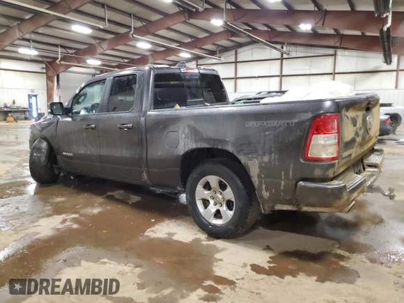 2021 Ram 1500 Big Horn with VIN 1C6SRFBT8MN614917, listed as a Copart auction lot 88296005 with 56,179 mi miles and Clean Title. Bid and sale history available at carsss.com. Image 2.