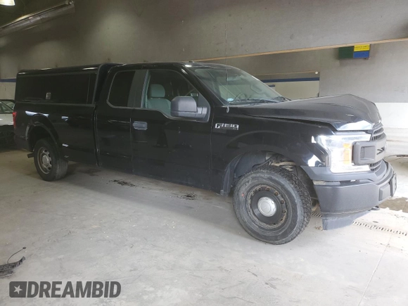 2018 Ford F-150 XL with VIN 1FTEX1E56JKE87237, listed as a Copart auction lot 48954505 with 184,784 mi miles and Salvage Title. Bid and sale history available at carsss.com. Image 4.