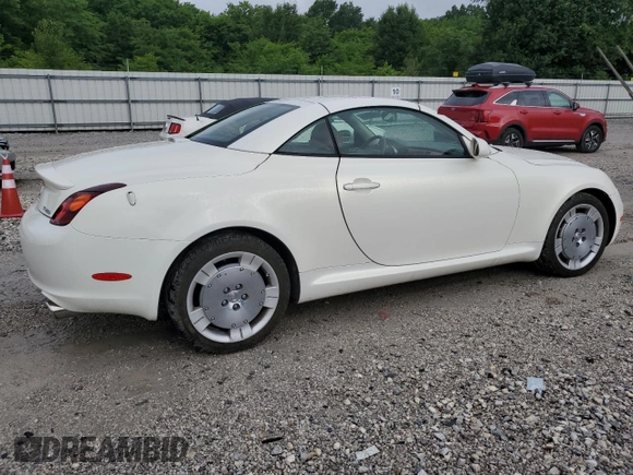 2002 Lexus SC 430 z VIN JTHFN48Y020031831, wystawiony jako Copart lot #60928345 z przebiegiem 97 935 mil mil oraz Szkoda całkowita • Salvage title. Historia ofert i sprzedaży dostępna na DreamBid. Obrazek 3.