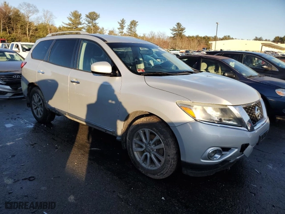 2014 Nissan Pathfinder SV with VIN 5N1AR2MM5EC625577, listed as a Copart auction lot 86481814 with 168,593 mi miles and Salvage Title. Bid and sale history available at carsss.com. Image 4.