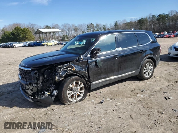 2022 Kia Telluride LX with VIN 5XYP24HC7NG238928, listed as a Copart auction lot 43771085 with 88,258 mi miles and Salvage title. Bid and sale history available at DreamBid. Image 1.