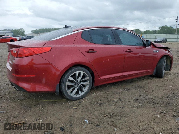 2015 Kia Optima SX Turbo with VIN 5XXGR4A60FG394038, listed as a Copart auction lot 54554755 with 141,410 mi miles and Salvage title. Bid and sale history available at DreamBid. Image 3.
