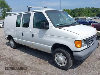 2007 Ford Econoline Cargo Commercial with VIN 1FTNE14W47DA70776, listed as a IAAI auction lot 42651446 with 160,617 mi miles and . Bid and sale history available at DreamBid. Image 1.