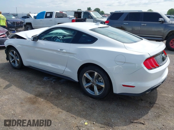 2021 Ford Mustang EcoBoost with VIN 1FA6P8THXM5153232, listed as a IAAI auction lot 42458757 with 45,267 mi miles and . Bid and sale history available at DreamBid. Image 3.